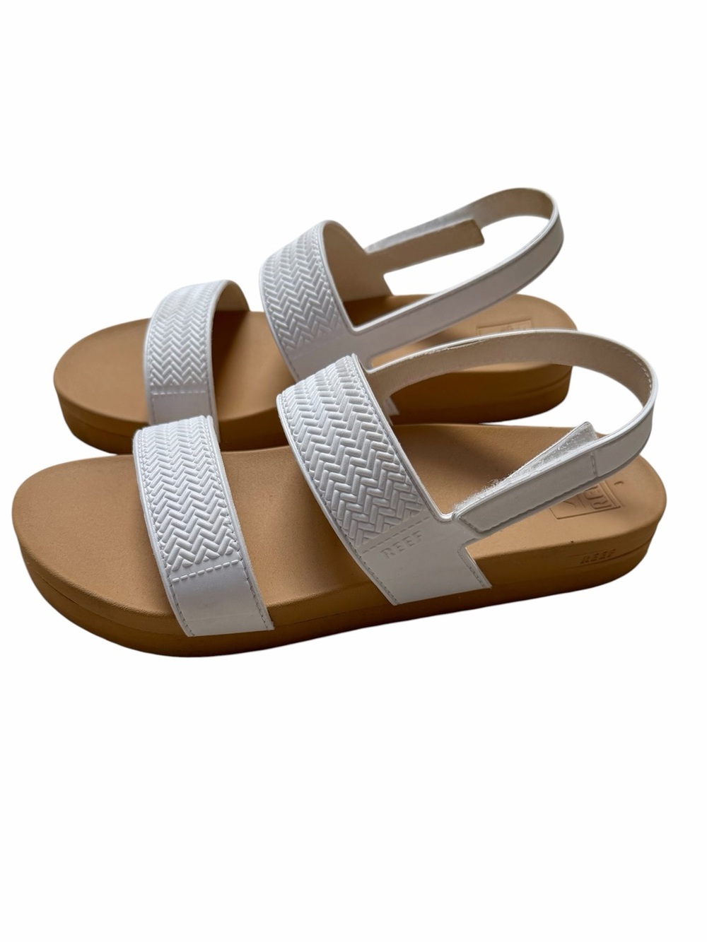 Reef Kids White Water Vista Hook Loop Sandals Size 3 Girls